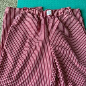 Red and White Striped Pants